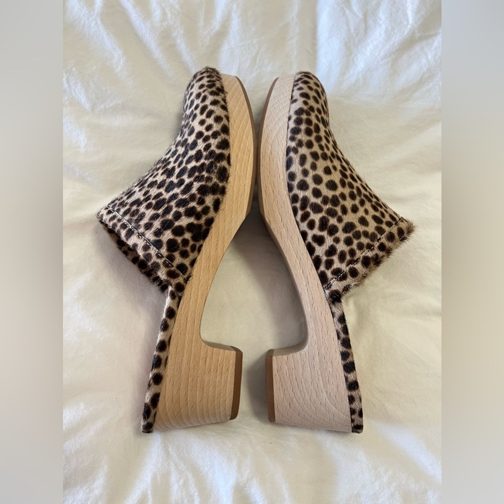 Madewell The Ruby Clog in Dotted Calf Hair Women’s Sz 9